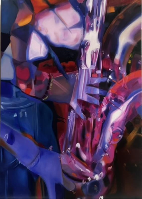Saxophone in Purple Haze